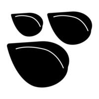 Modern design icon of almond vector