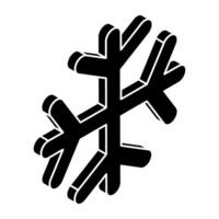 Modern design icon of snowflake vector