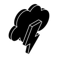 Thunderstorm icon in perfect design vector