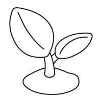 A unique design icon of global ecology vector