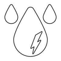 Modern design icon of water power vector