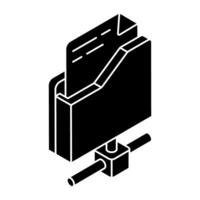 Modern design icon of folder vector