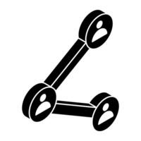 Perfect design icon of share team vector
