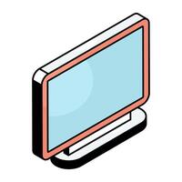 Creative design icon of monitor vector