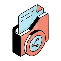 Modern design icon of share folder vector