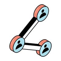 Perfect design icon of share team vector