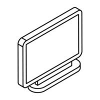 Creative design icon of monitor vector