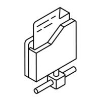 Modern design icon of folder vector