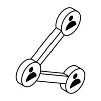 Perfect design icon of share team vector