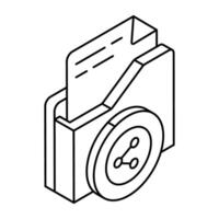 Modern design icon of share folder vector