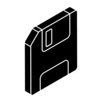 Creative design icon of floppy disk vector