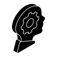 Premium design icon of mind setting vector