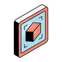 Premium design icon of 3d cube vector
