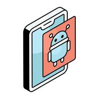Perfect design icon of mobile robot vector