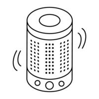 Perfect design icon of smart speaker vector