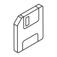 Creative design icon of floppy disk vector