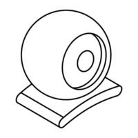 Modern design icon of web camera vector
