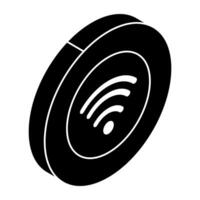 A beautiful design icon of cloud wifi vector