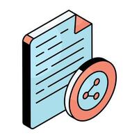 Modern design icon of share file vector