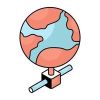 Modern design icon of globe vector