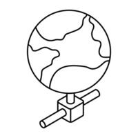 Modern design icon of globe vector