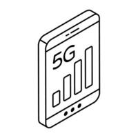 Creative design icon of mobile network signal vector