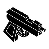A beautiful design icon of gun vector