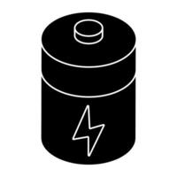 An icon design of battery cell vector
