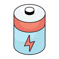 An icon design of battery cell vector