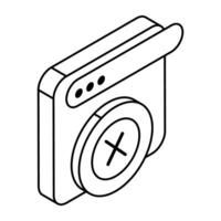 Creative design icon of wrong website vector