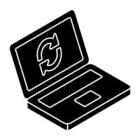 Creative design icon of system update vector