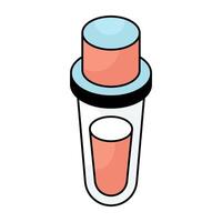 An editable design icon of experiment vector