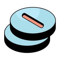 An editable design icon of tablets vector
