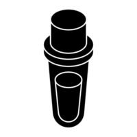 An editable design icon of experiment vector