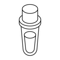 An editable design icon of experiment vector