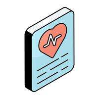 Trendy vectosr design of heart report vector