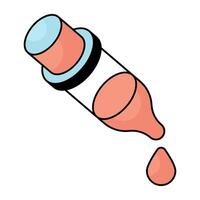 A unique design icon of dropper vector