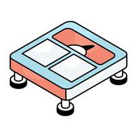 An icon design of weight scale vector