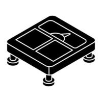 An icon design of weight scale vector
