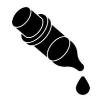 A unique design icon of dropper vector
