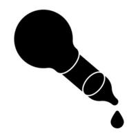 A unique design icon of dropper vector