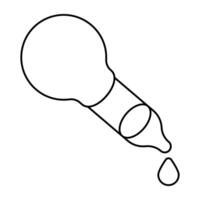 A unique design icon of dropper vector