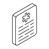 Trendy design icon of prescription vector