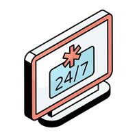 Creative design icon of anytime vector