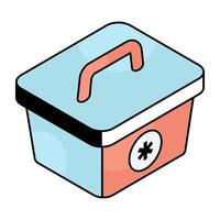 Vectors design of first aid kit