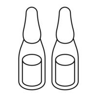 Modern design icon of ampoule vector