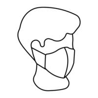 Modern design icon of face mask vector