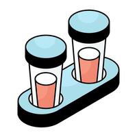 An editable design icon of experiment vector