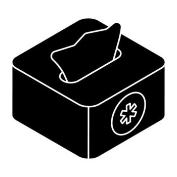 A perfect design icon of tissue box vector