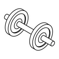 A trendy vectosr design of dumbbells vector